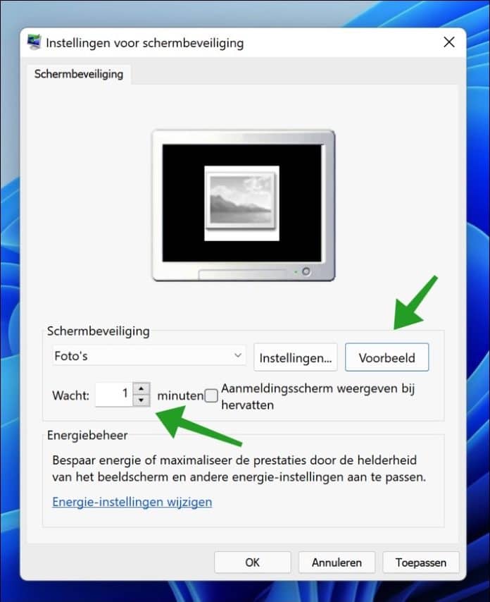 Afbeelding En Als Schermbeveiliging Instellen In Windows