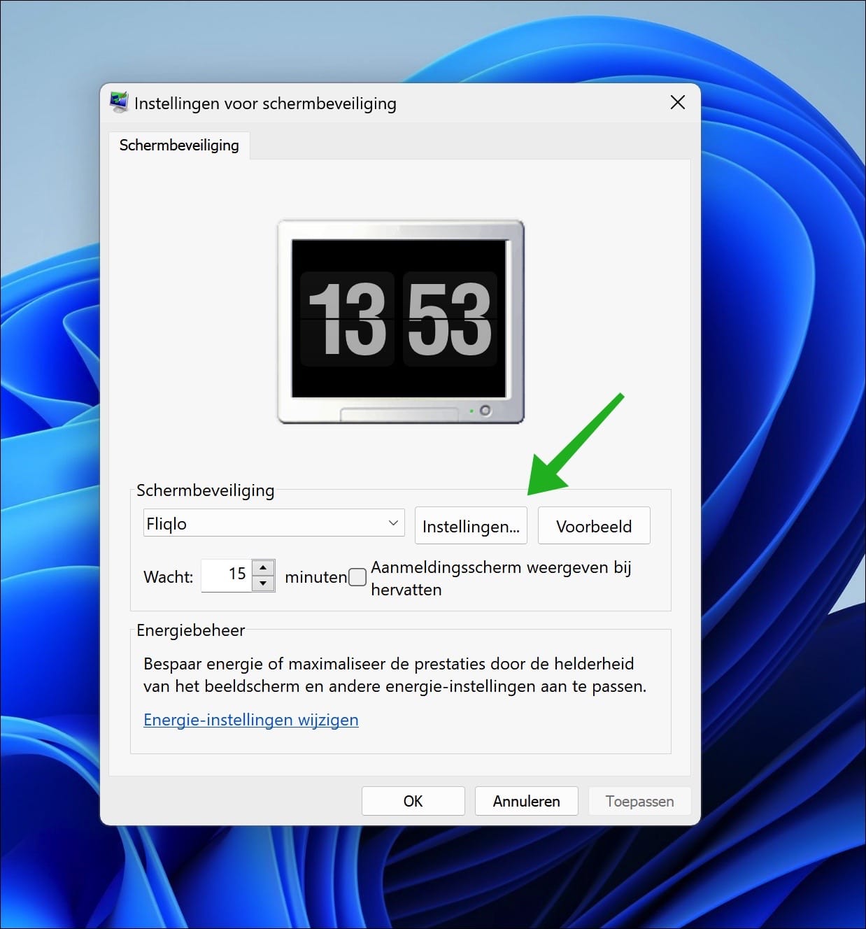 Flip Klok Schermbeveiliging Voor Windows Of