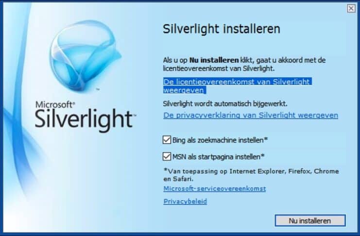 silverlight on mac chrome
