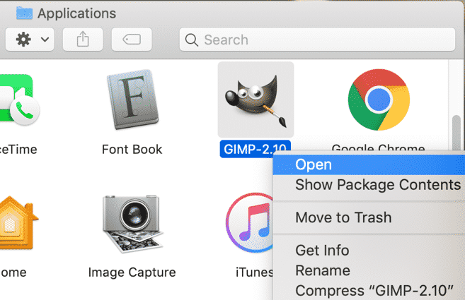 lost the toolbox in gimp for mac