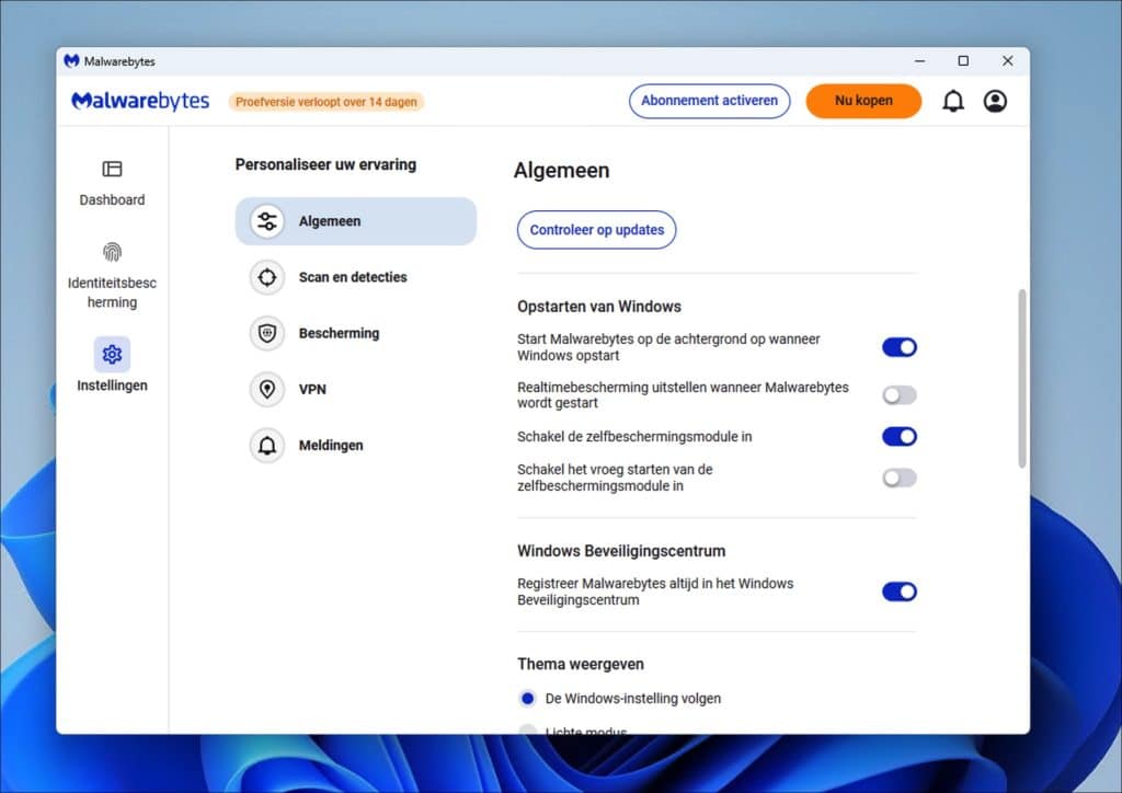 Opstarten van Windows