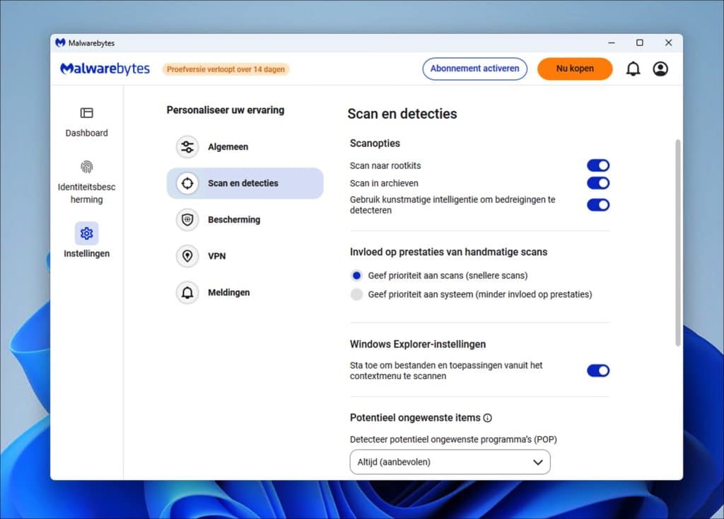 Scan naar rootkits