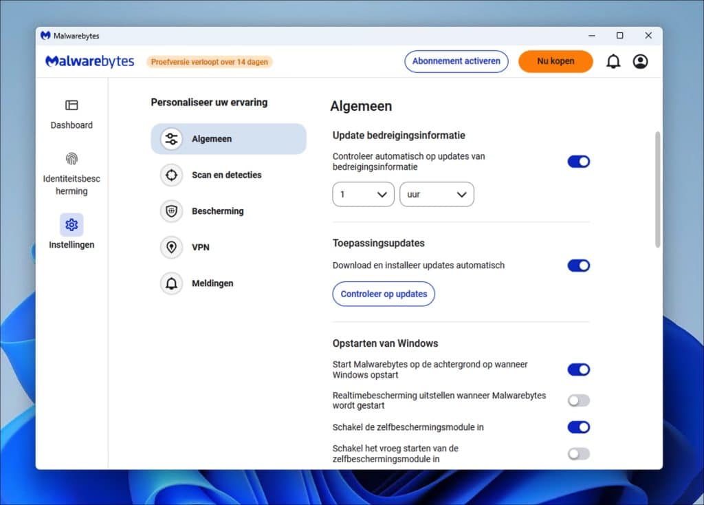 Update bedreigingsinformatie