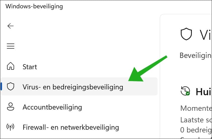 Virus en bedreigingsbeveiliging