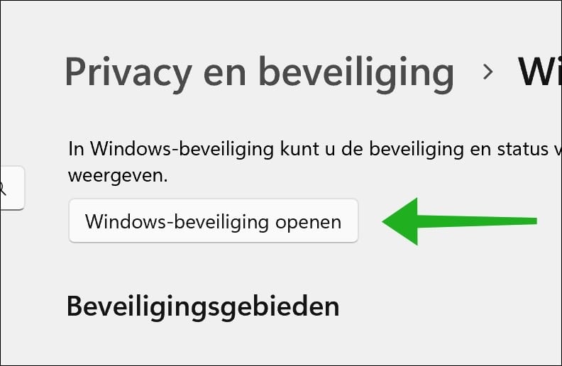 Windows-beveiliging openen