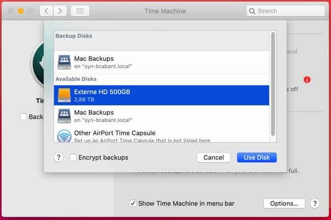 use mac os extended journaled for time machine