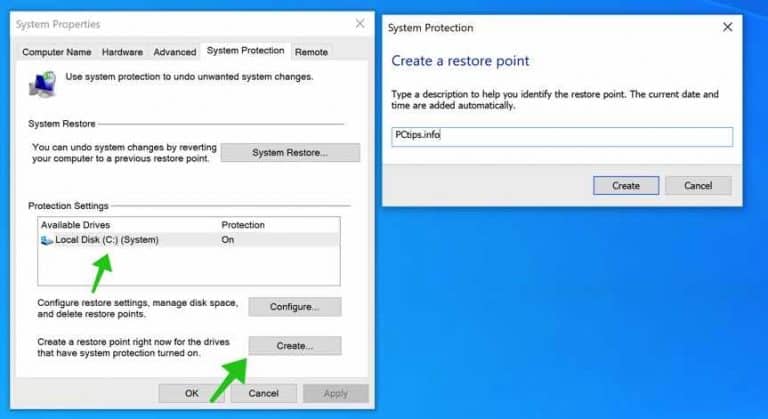 Windows restore points что это и где находится