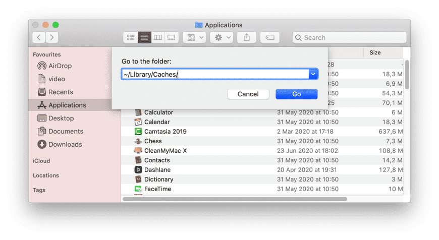 mac library cache cleaner
