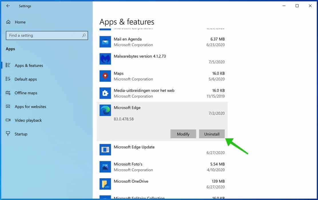 how to disable edge in windows 10