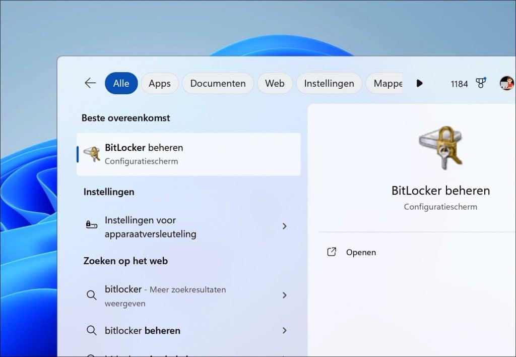 Bitlocker beheren