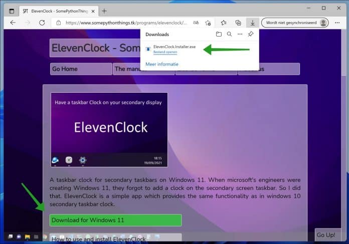 ElevenClock 4.3.0 for windows instal free