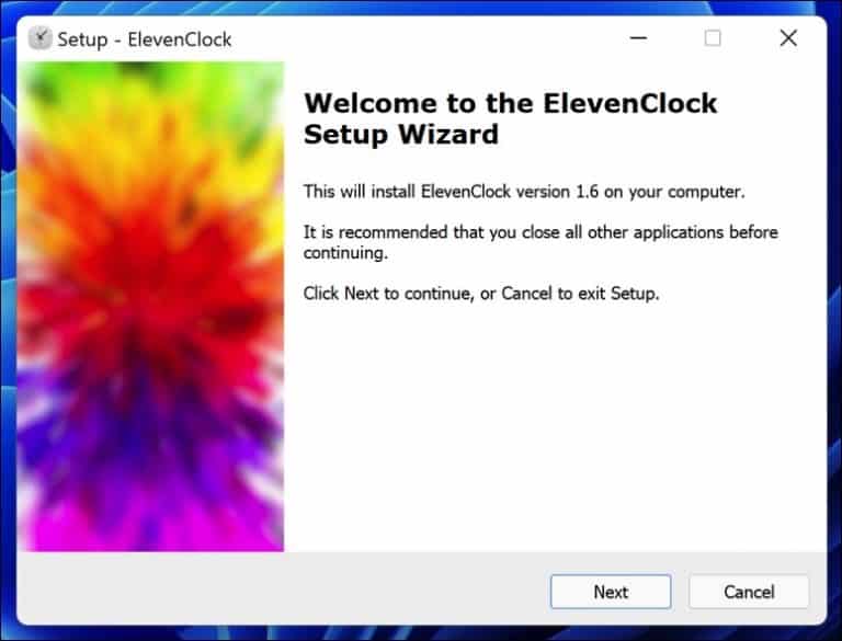 ElevenClock 4.3.0 instal
