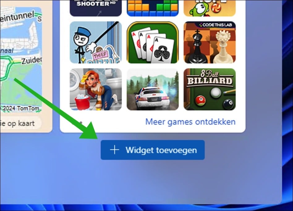 Widget toevoegen