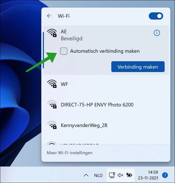Opeenvolgend Moreel onderwijs Demonstreer Wifi automatisch verbinden uitschakelen in Windows 11