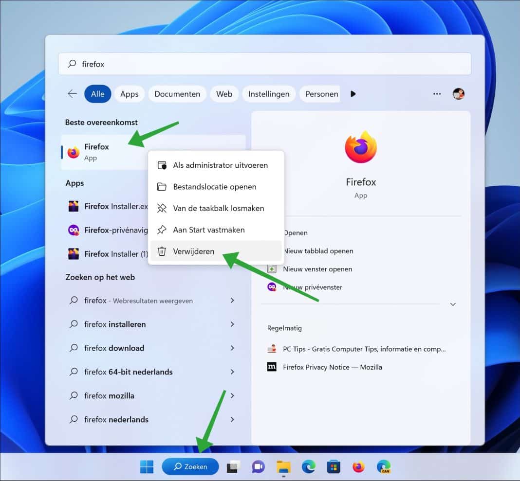 App of programma verwijderen in Windows 11 (5 Tips)
