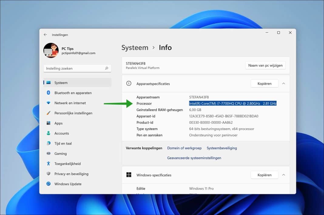 Wat Voor Processor Heb Ik In Mijn Windows Of Pc