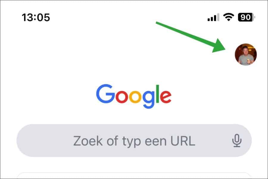 gegevens synchroniseren met Chrome op iPhone