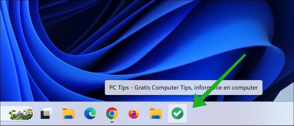 Website vastmaken aan de taakbalk in Windows 11 of 10 via Google Chrome