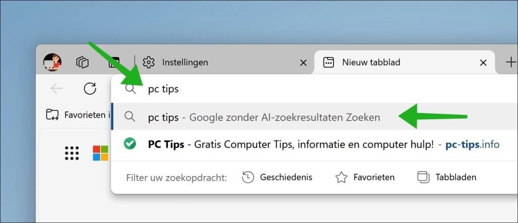 Google AI zoekresultaten uitschakelen