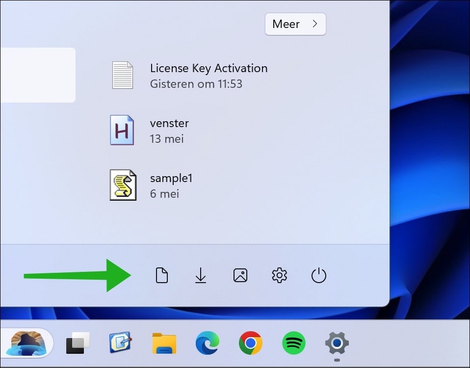 Snelkoppeling naar mappen of instellingen toevoegen aan Start menu