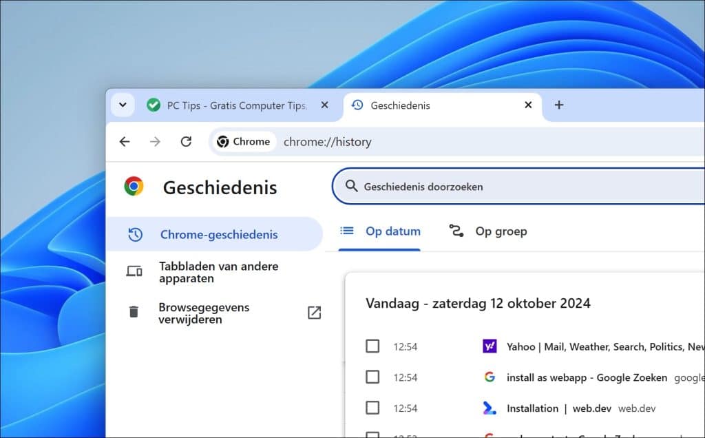 Snel Navigeren met Chrome URL's