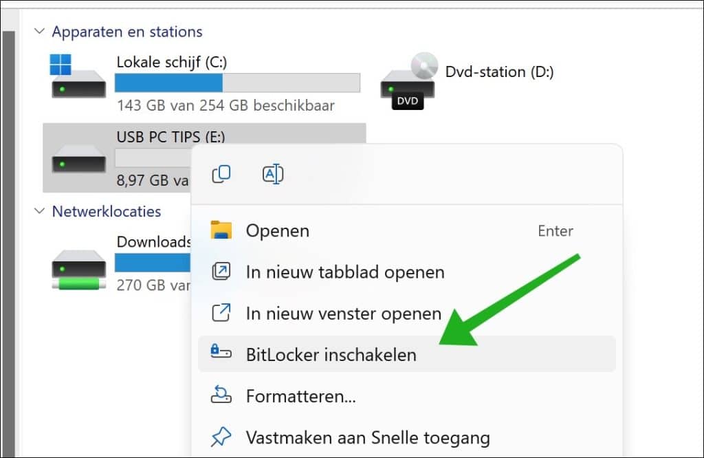 Bitlocker inschakelen