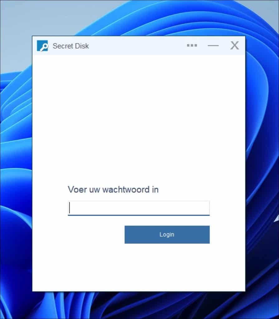Schijf wachtwoord