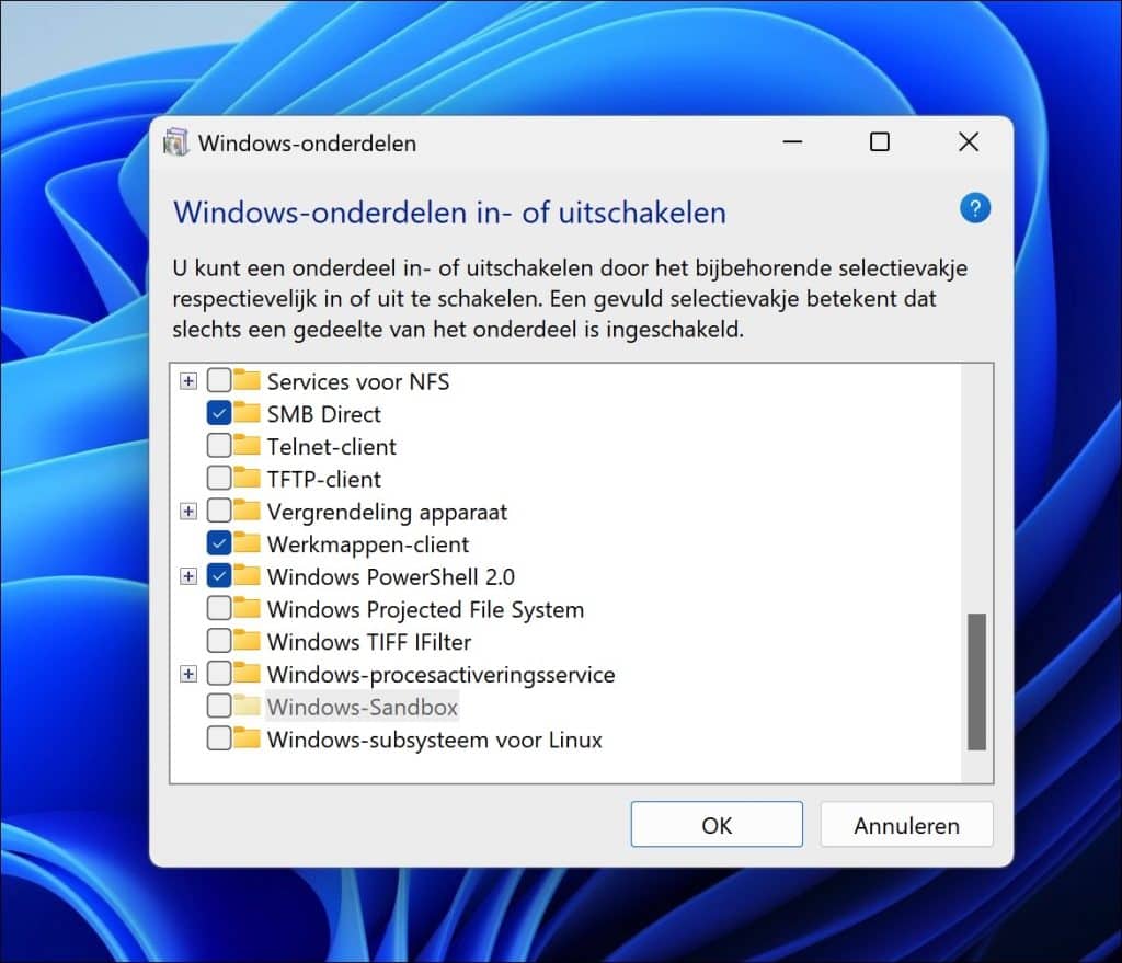 Windows Sandbox gebruiken